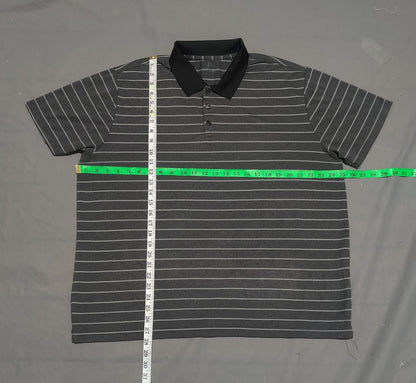 Old Navy Men Sport Gray Polo T Shirt