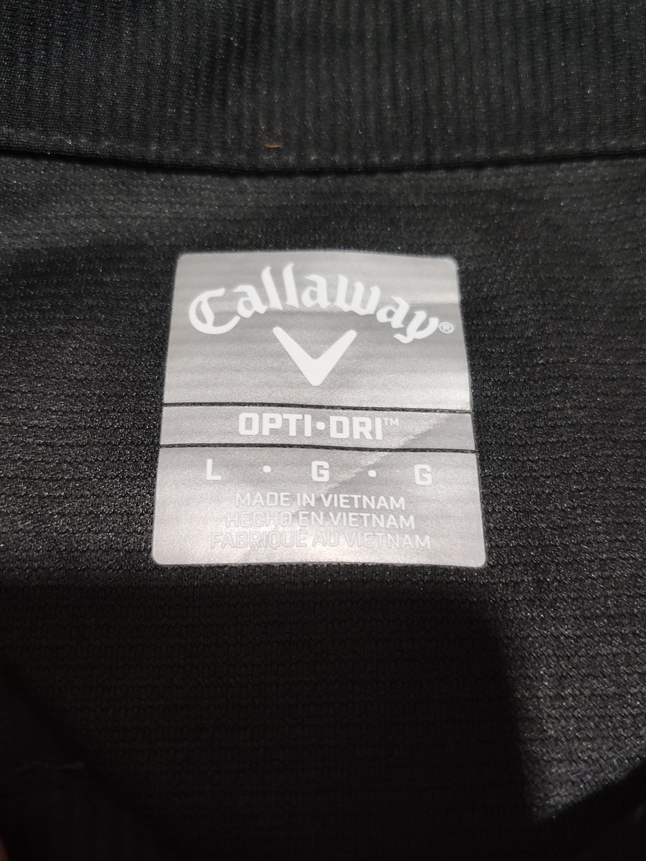 Callaway Men Sport Black Polo T Shirt