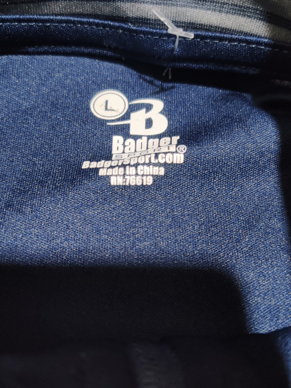 Badger Men Sport Blue Polo T Shirt