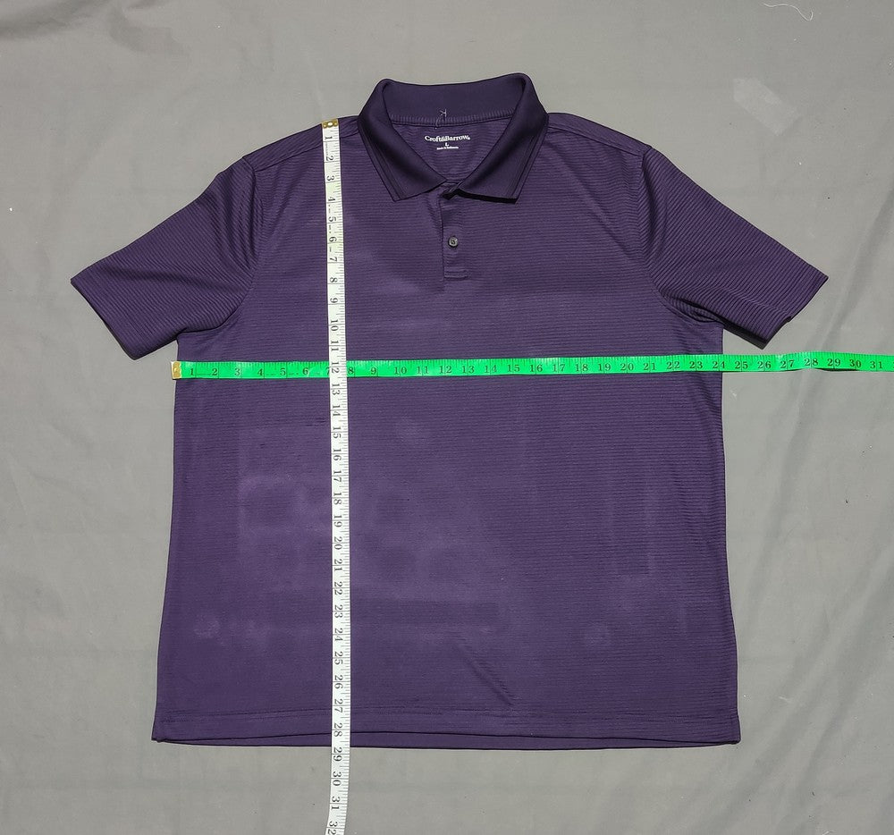 Croft & Barrow Men Sport Purple Polo T Shirt