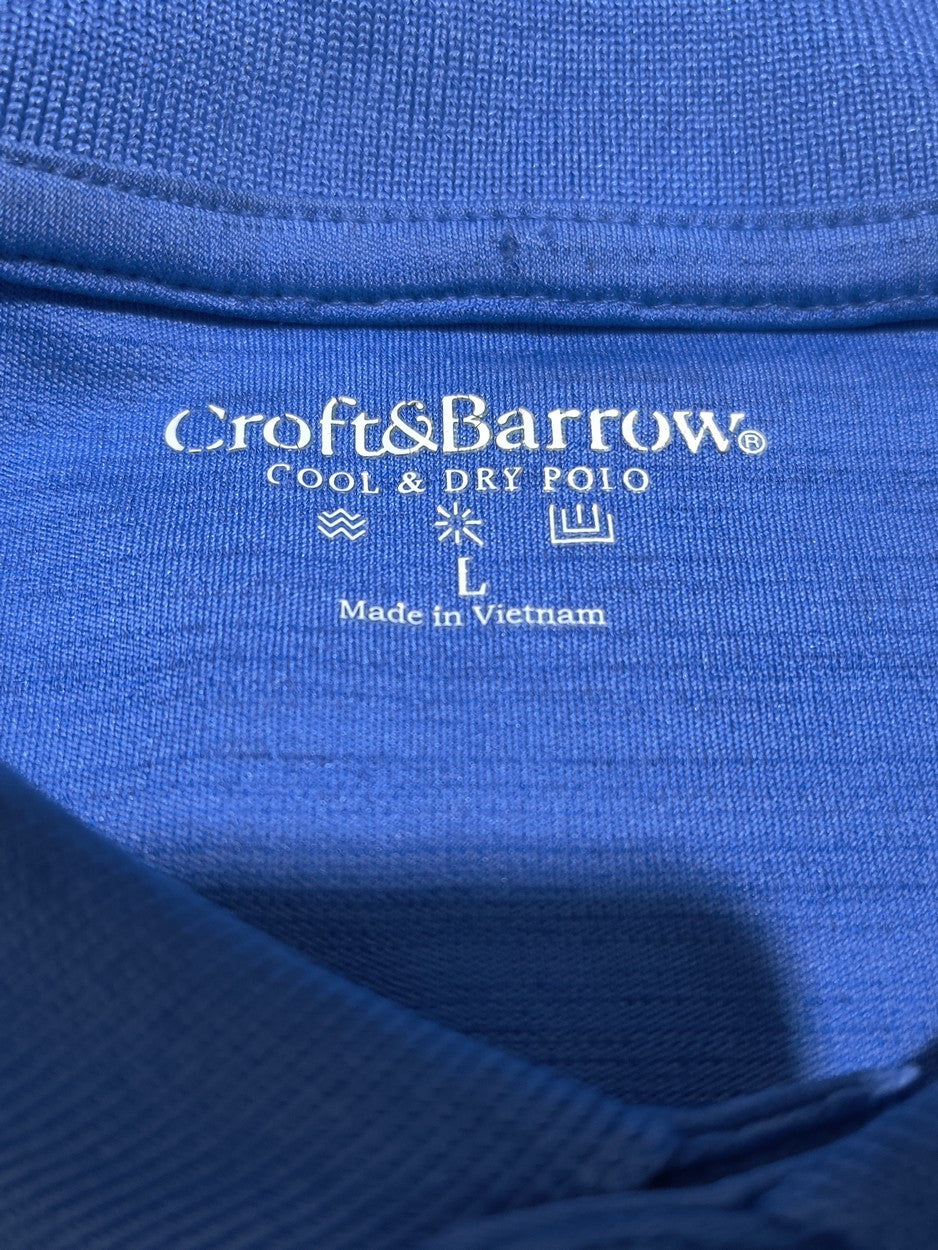Croft & Borrow  Men Sport Blue Polo T Shirt