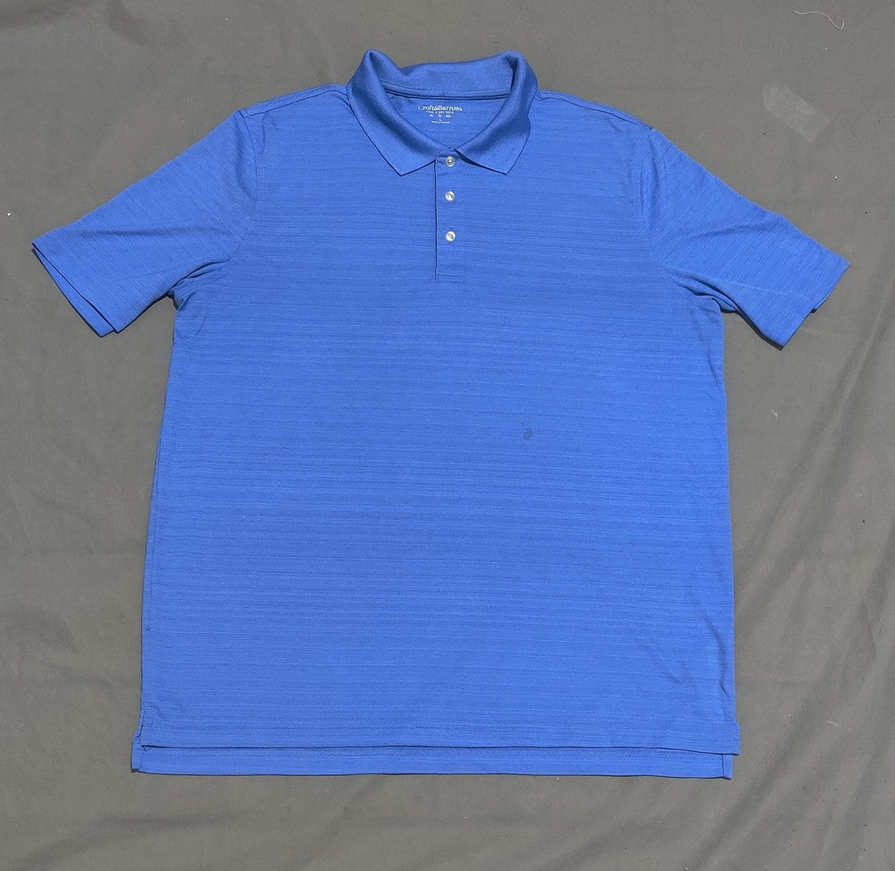Croft & Borrow  Men Sport Blue Polo T Shirt