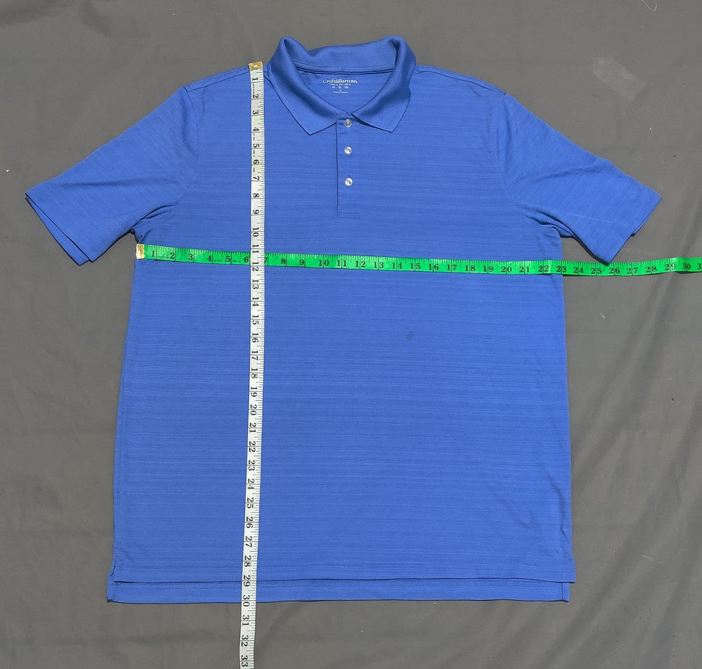Croft & Borrow  Men Sport Blue Polo T Shirt