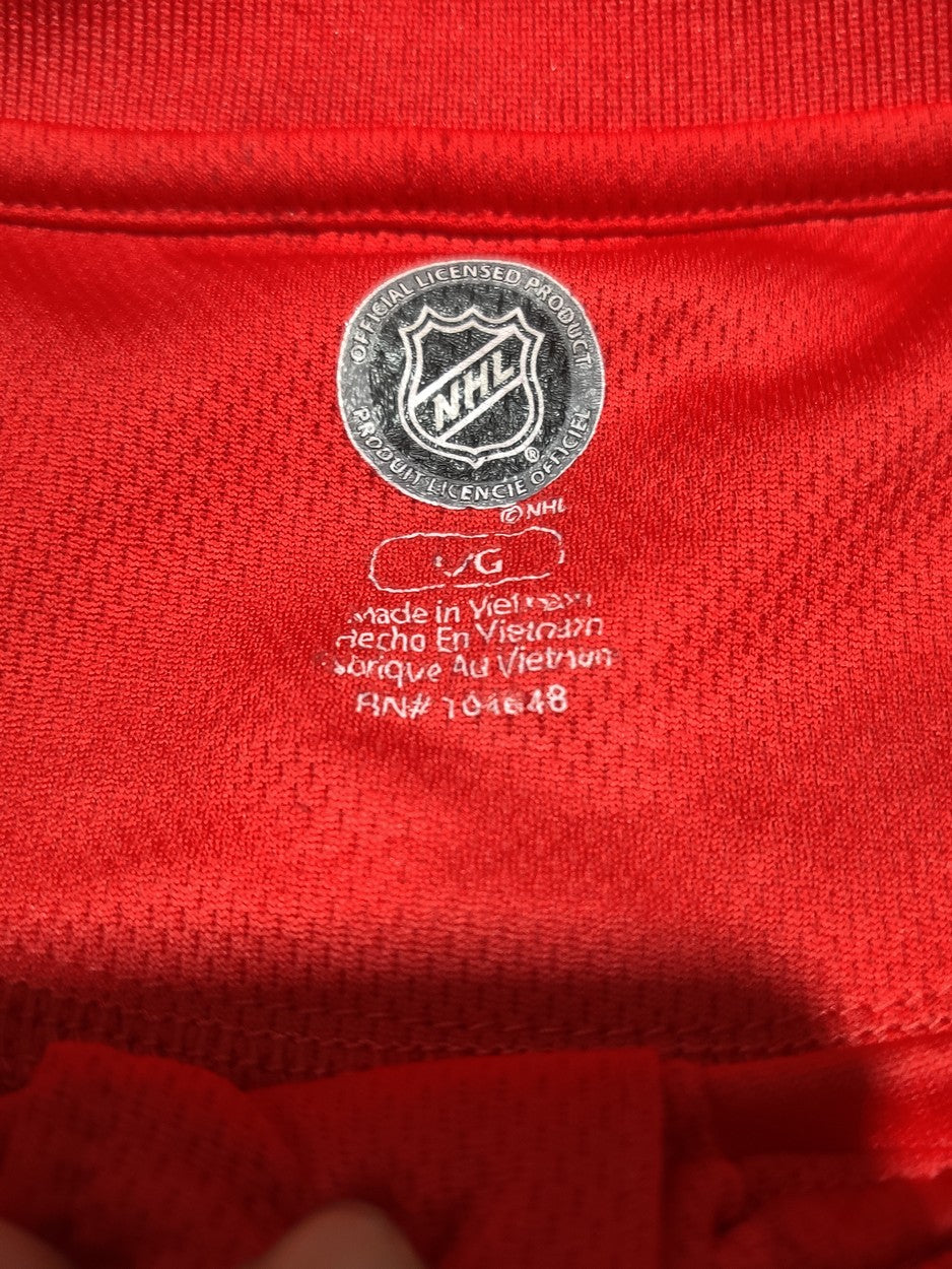 NHL Men Sport Red Polo T Shirt