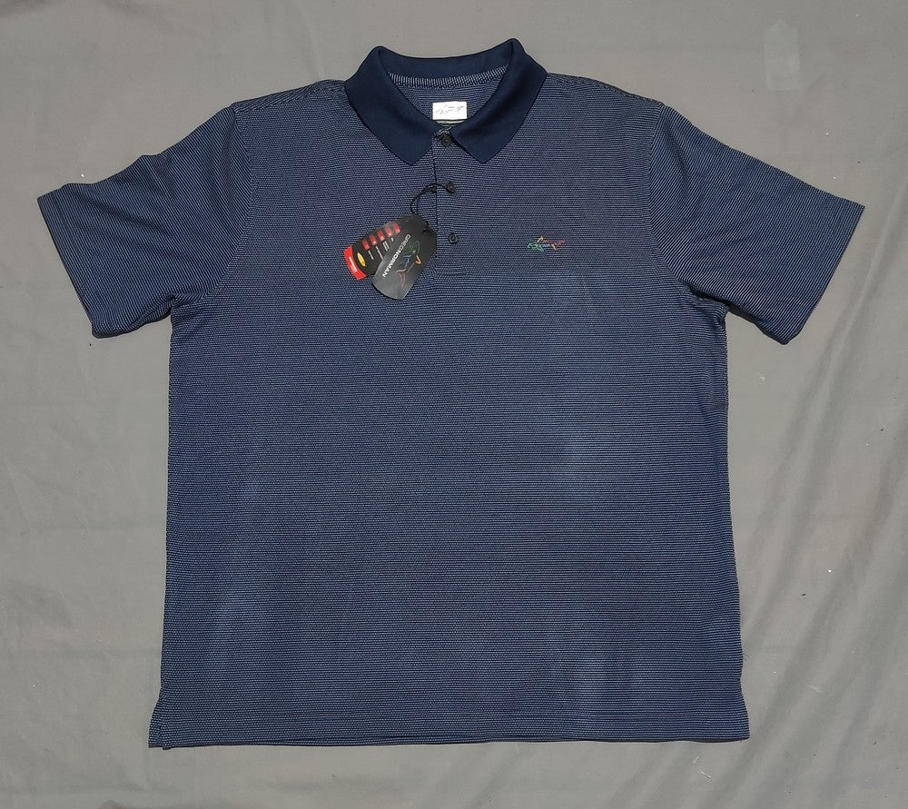 Greg Norman Men Sport Blue Polo T Shirt