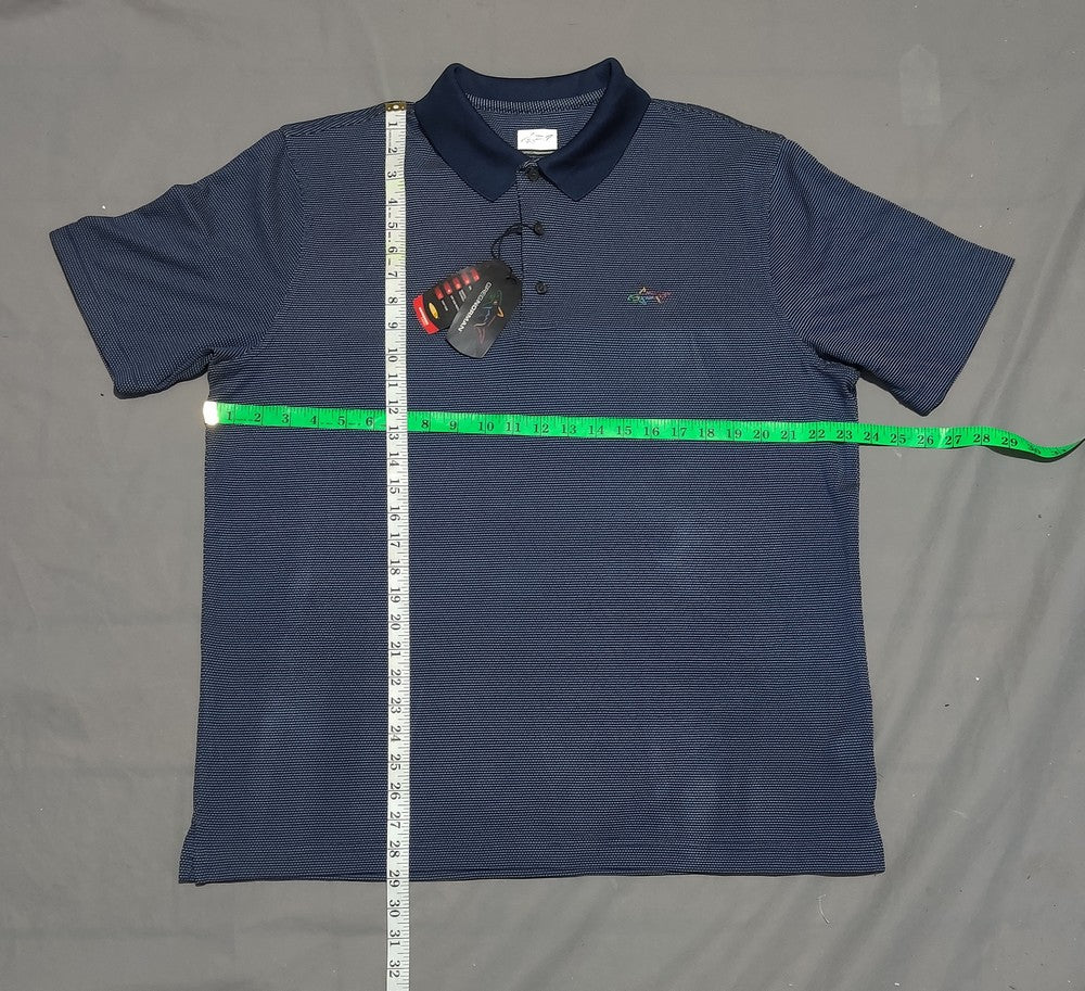 Greg Norman Men Sport Blue Polo T Shirt