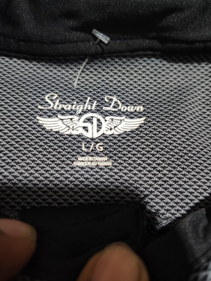 Straight Down Men Sport Gray Polo T Shirt
