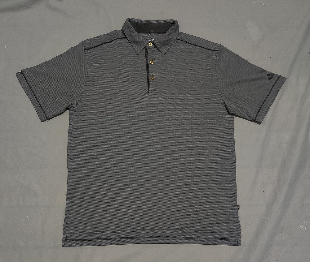 Straight Down Men Sport Gray Polo T Shirt