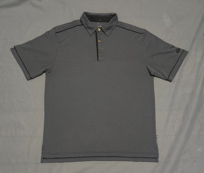 Straight Down Men Sport Gray Polo T Shirt