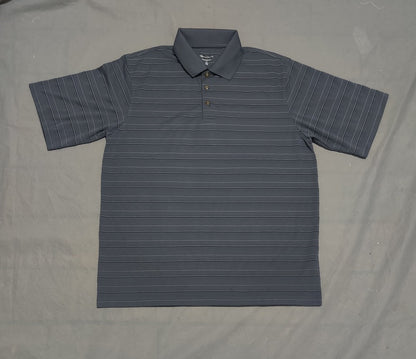 Pebble Beach Men Sport Gray Polo T Shirt