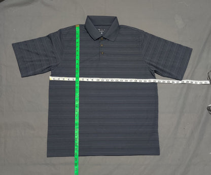 Pebble Beach Men Sport Gray Polo T Shirt