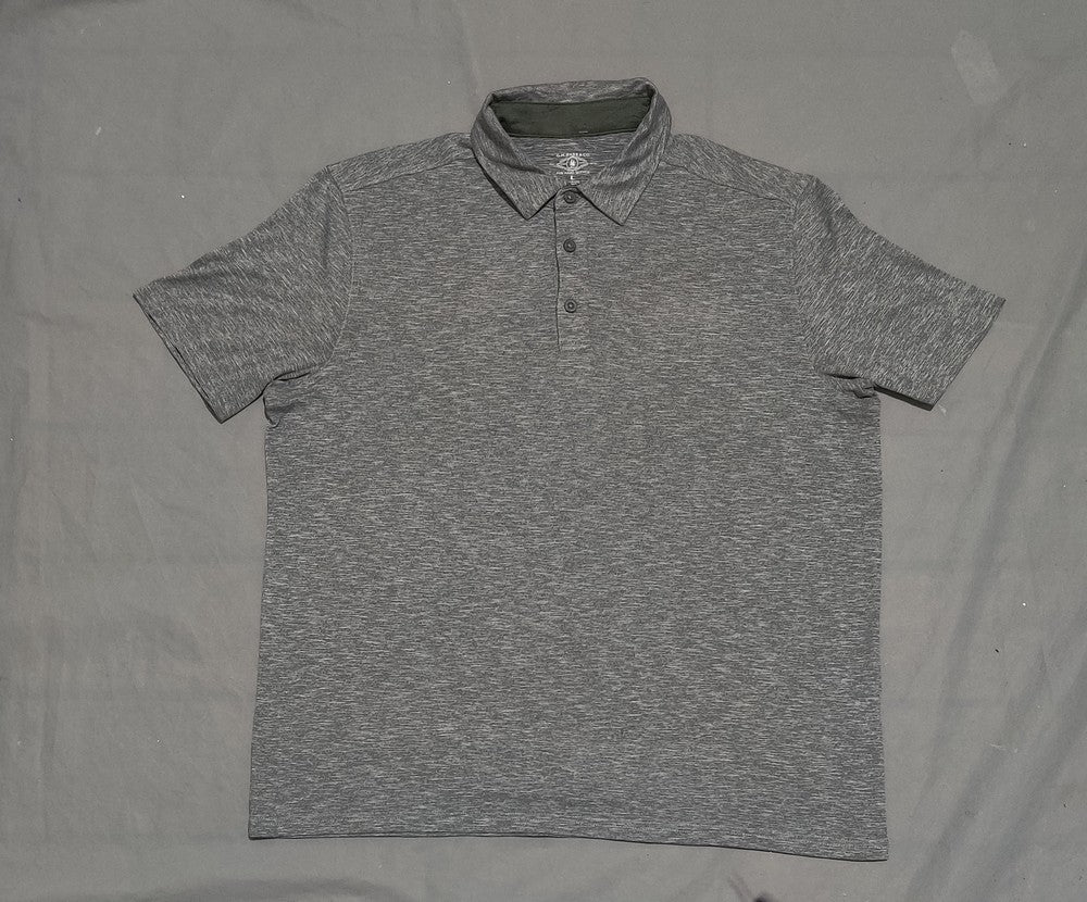 G.H . Bass & Co. Men Sport Gray Polo T Shirt