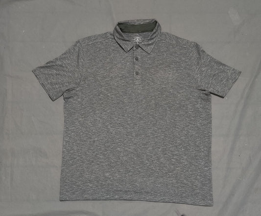 G.H . Bass & Co. Men Sport Gray Polo T Shirt