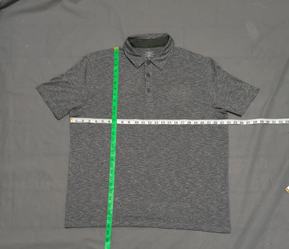 G.H . Bass & Co. Men Sport Gray Polo T Shirt