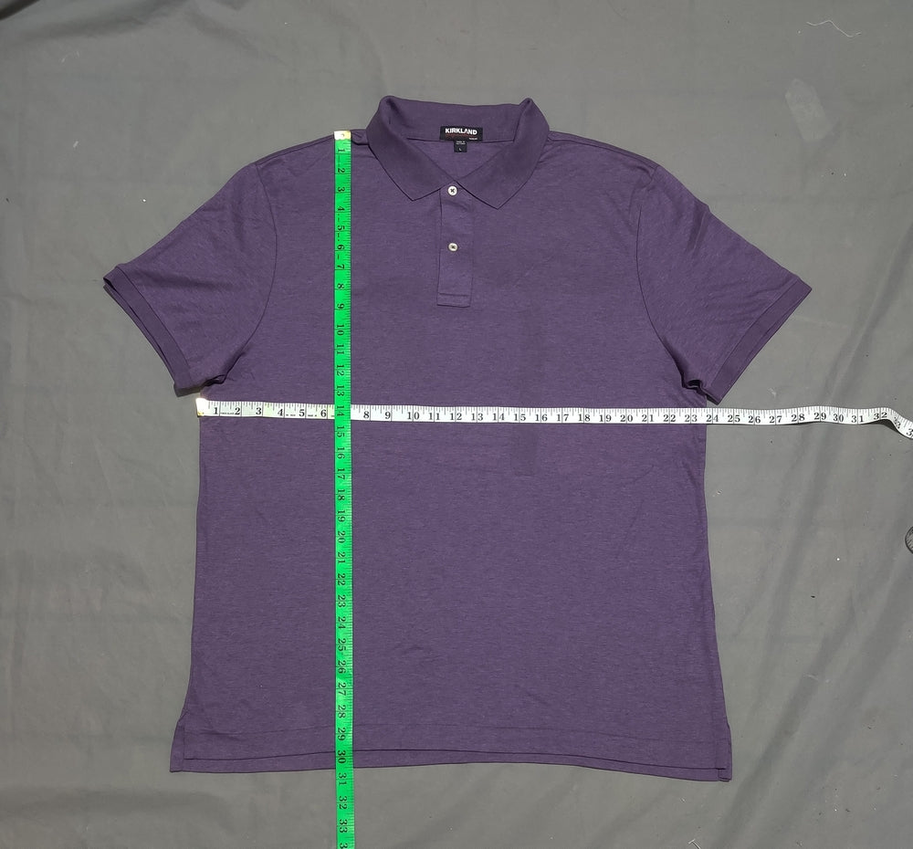 Kirkland Men Sport Purple Polo T Shirt