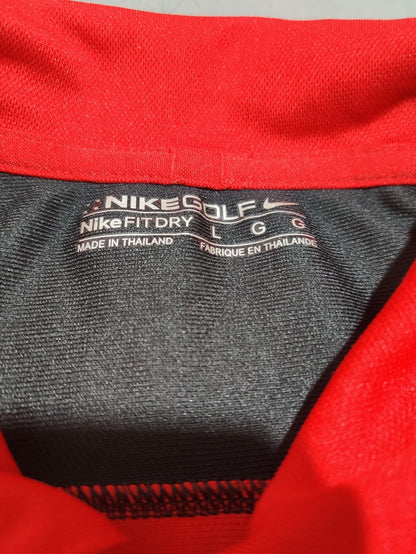 Nike Golf Men Sport Red Polo T Shirt