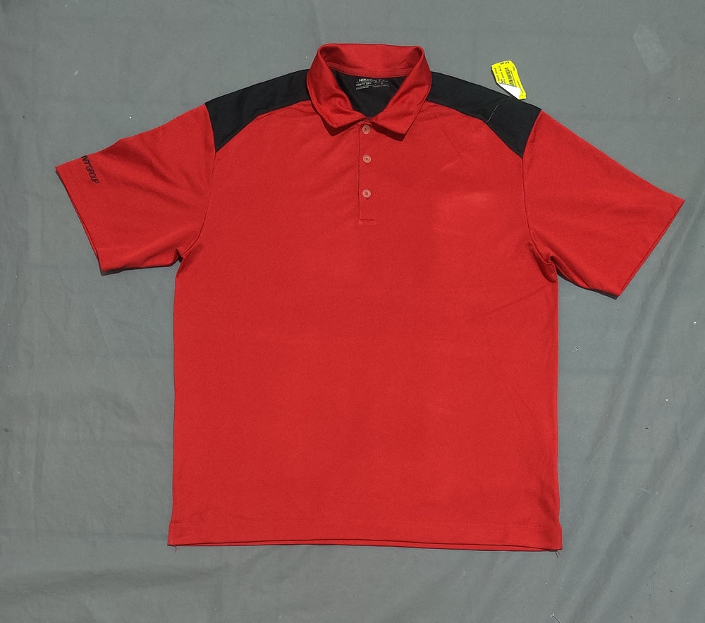 Nike Golf Men Sport Red Polo T Shirt