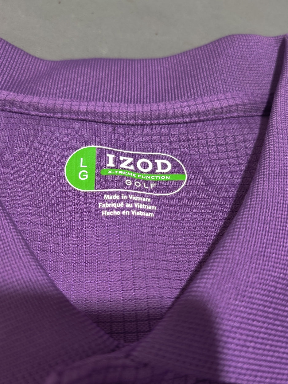 Izod Men Sport Purple Polo T Shirt
