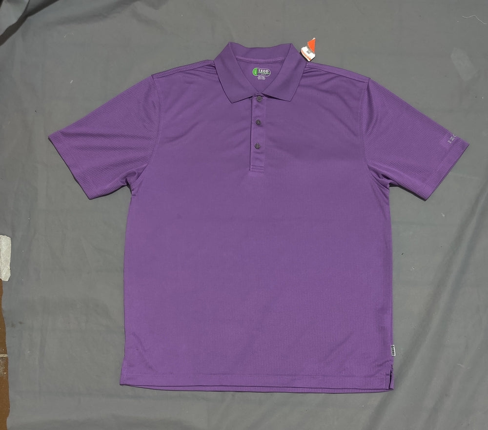 Izod Men Sport Purple Polo T Shirt