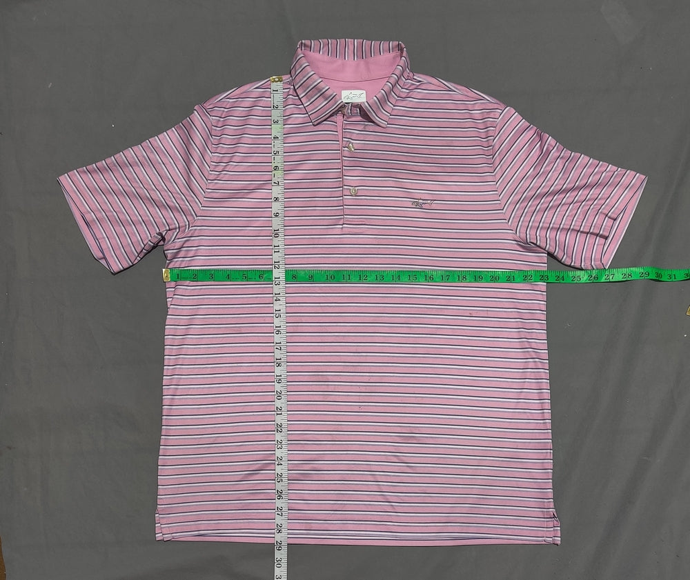 Greg Norman Men Sport Pibk Polo T Shirt