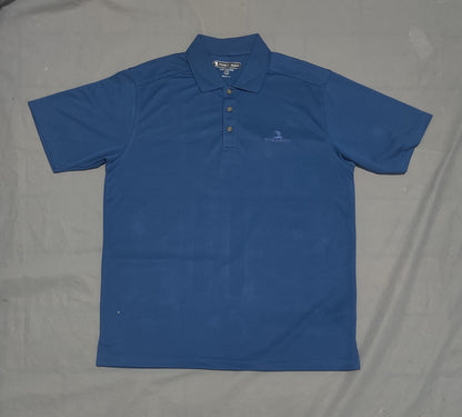 Pebble Beach Men Sport Blue Polo T Shirt
