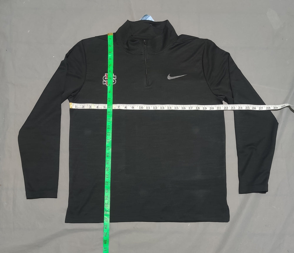 Nike Dri Fit Men Sport Black Polo T Shirt