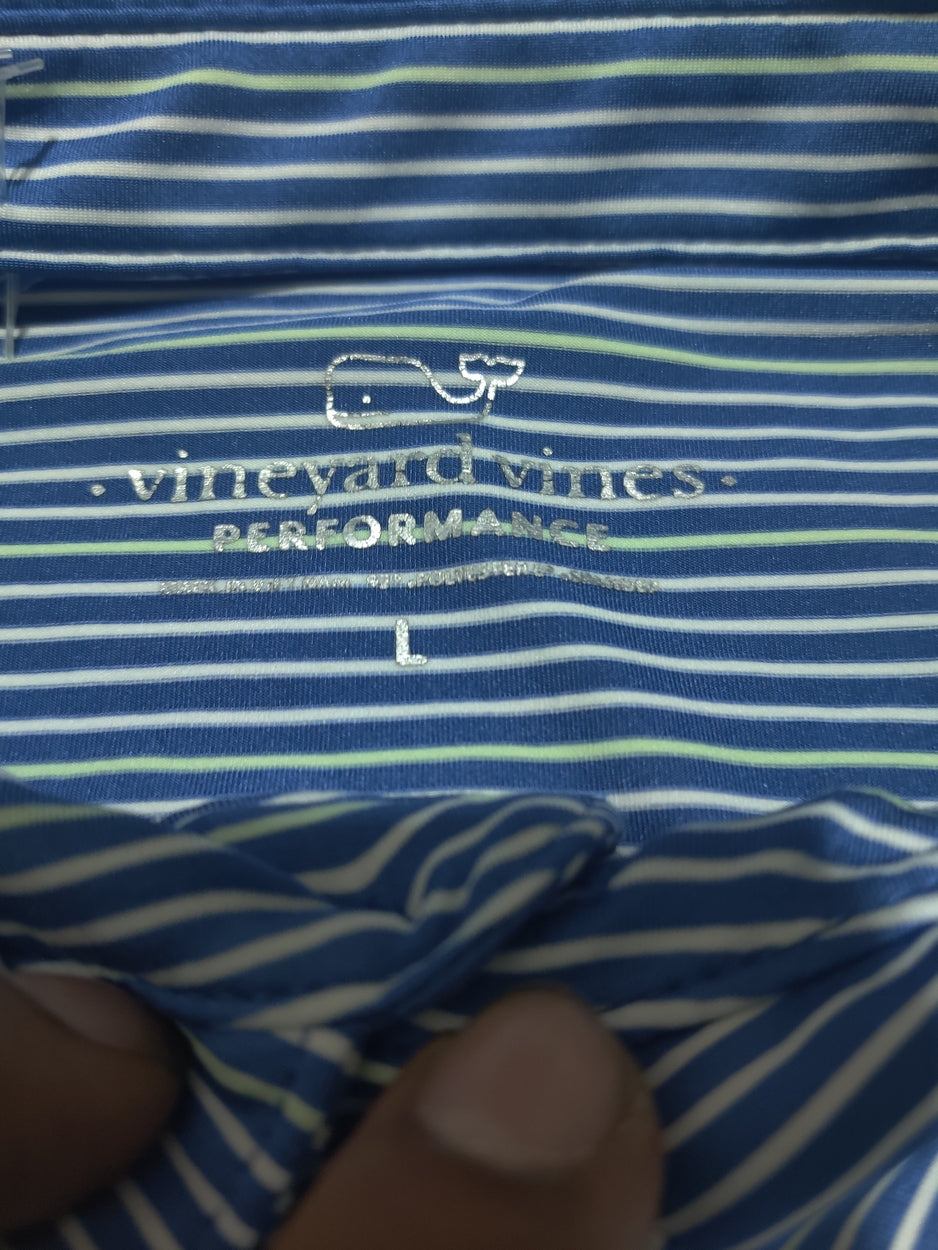 Vineyard Vines Men Sport Blue Polo T Shirt