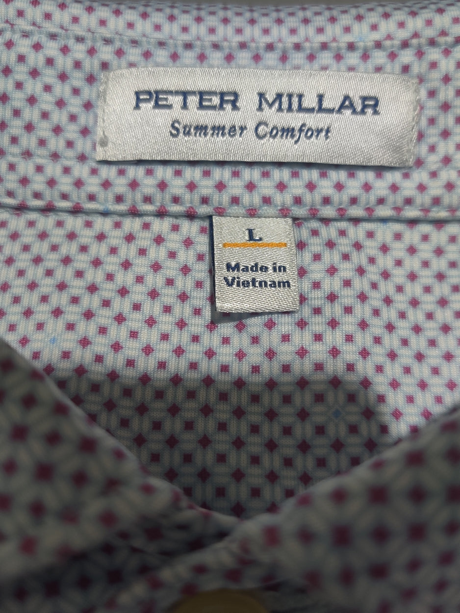 Peter Millar Men Sport Purple Polo T Shirt