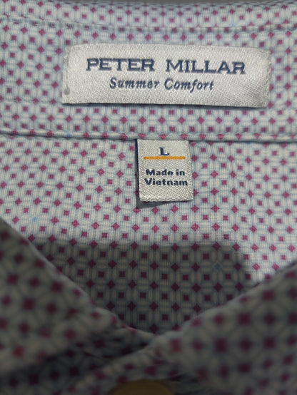 Peter Millar Men Sport Purple Polo T Shirt
