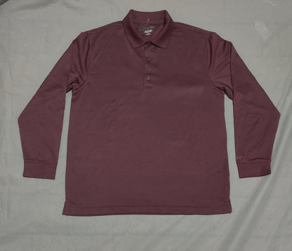Greg Norman Men Sport Maroon Polo T Shirt