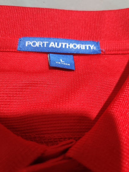 Port Authority Men Sport Red Polo T Shirt