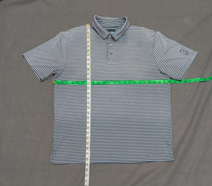 PGA Tour Men Sport Blue Polo T Shirt