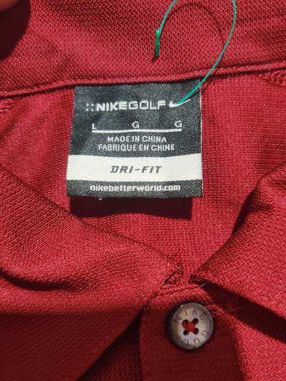 Nike Golf Men Sport Maroon Polo T Shirt