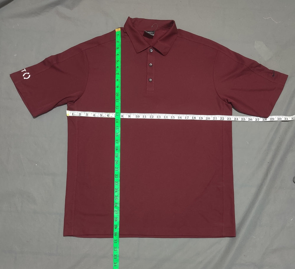 Nike Golf Men Sport Maroon Polo T Shirt