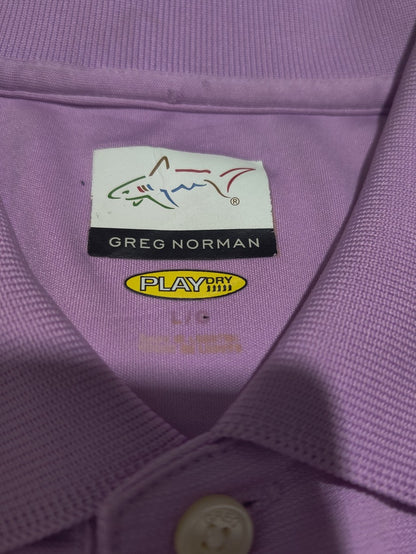 Greg Norman Men Sport Purple Polo T Shirt