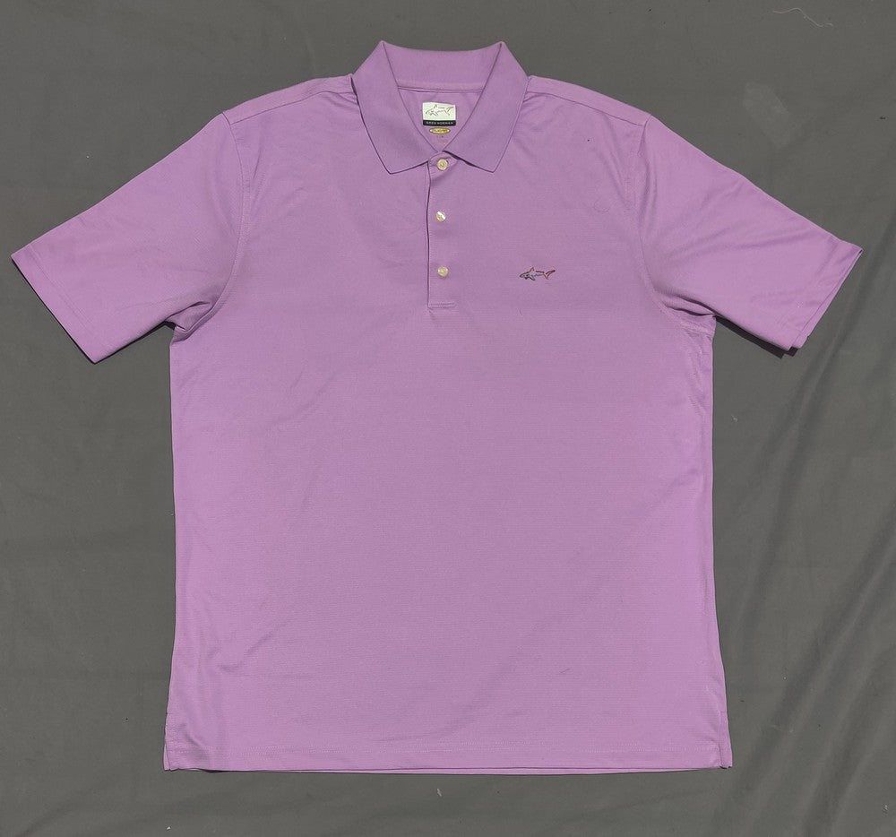 Greg Norman Men Sport Purple Polo T Shirt