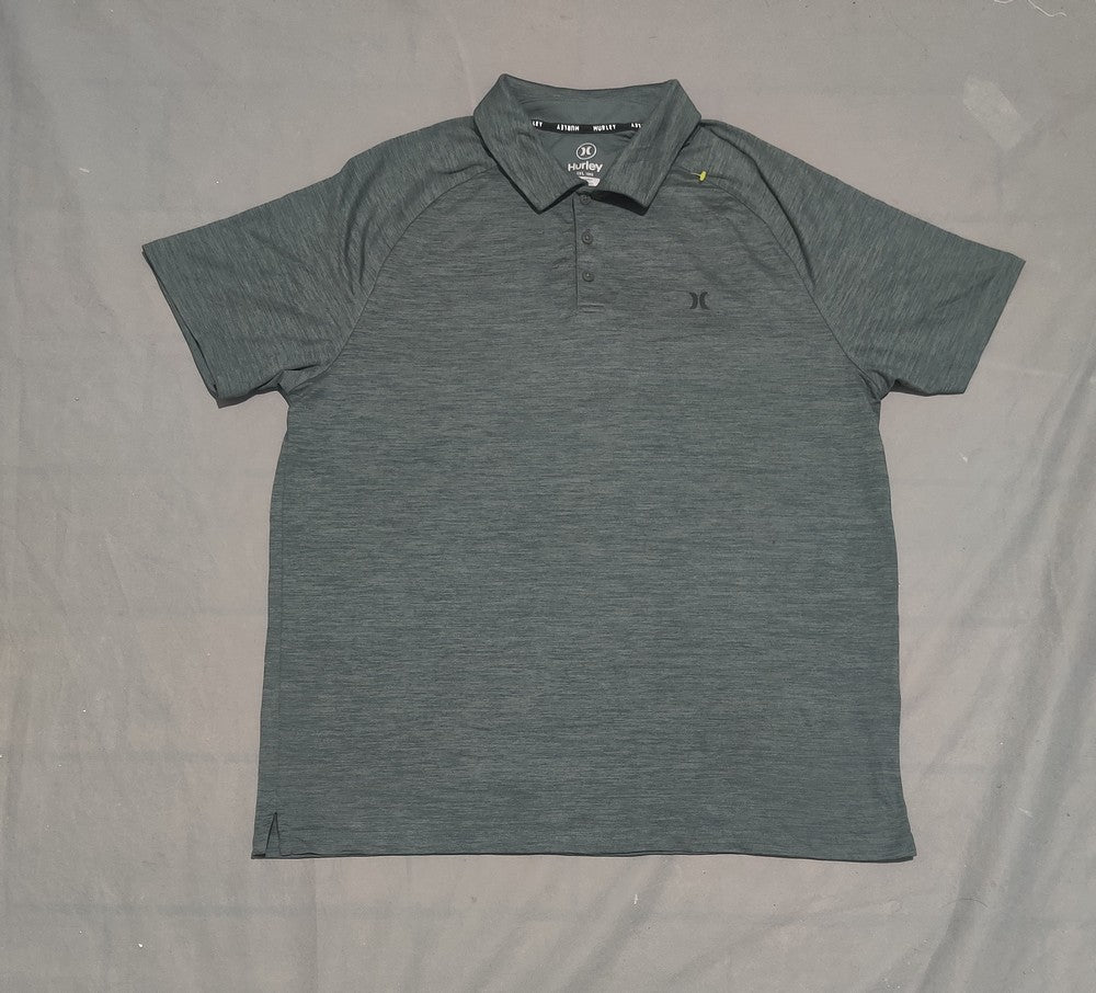 Hurley Men Sport Green Polo T Shirt
