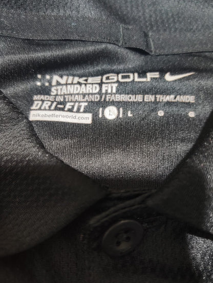 Nike Golf Men Sport Black Polo T Shirt
