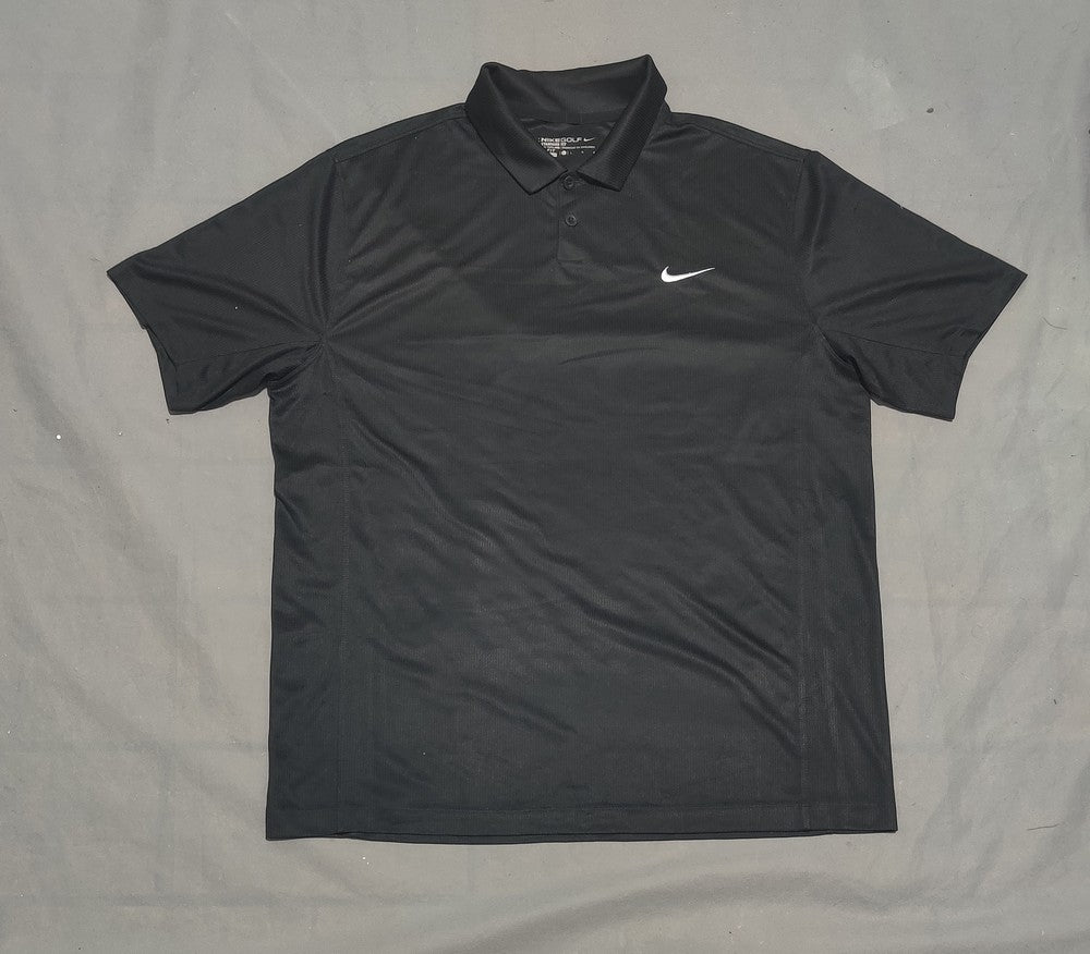 Nike Golf Men Sport Black Polo T Shirt