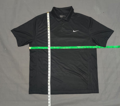 Nike Golf Men Sport Black Polo T Shirt