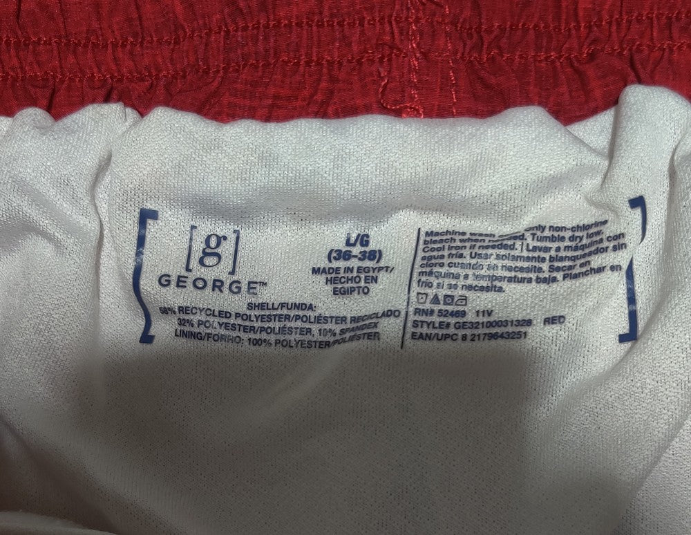 George Men Sport Red Short – Preloved Labels (view 3)