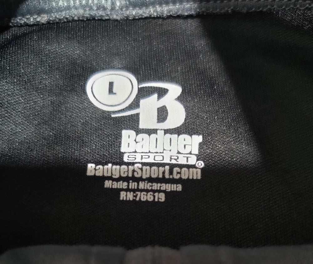 Badger Men Sport Black Polo T Shirt