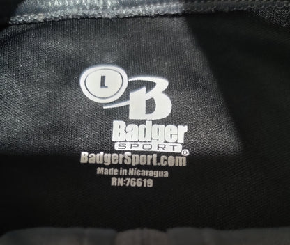 Badger Men Sport Black Polo T Shirt