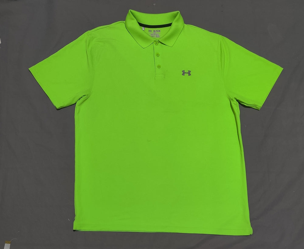 Under Armour Men Sport Green Polo T Shirt