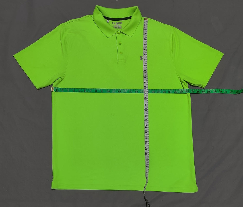 Under Armour Men Sport Green Polo T Shirt