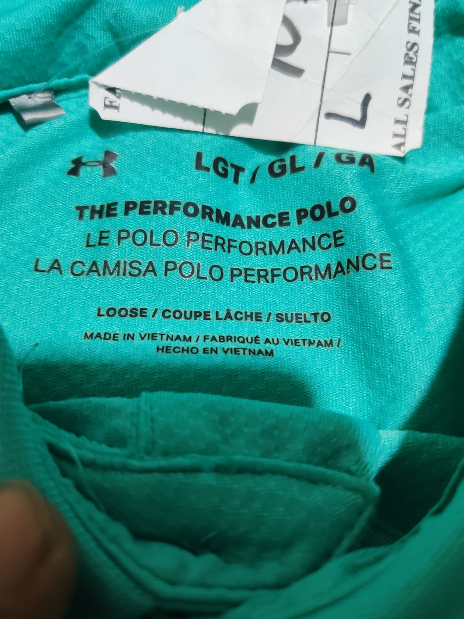 Under Armour Men Sport Blue Polo T Shirt – Preloved Labels (view 3)