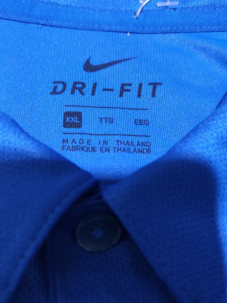 Nike Dri Fit Men Sport Blue Polo T Shirt