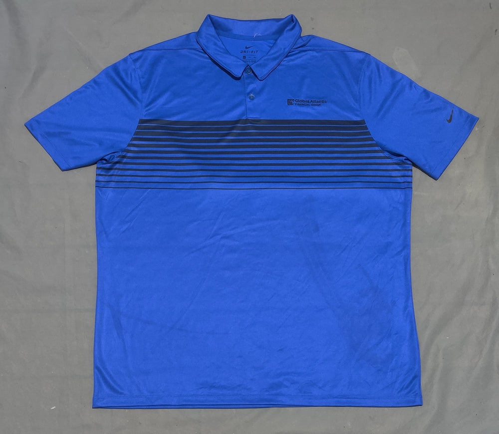 Nike Dri Fit Men Sport Blue Polo T Shirt