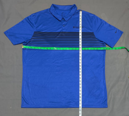 Nike Dri Fit Men Sport Blue Polo T Shirt