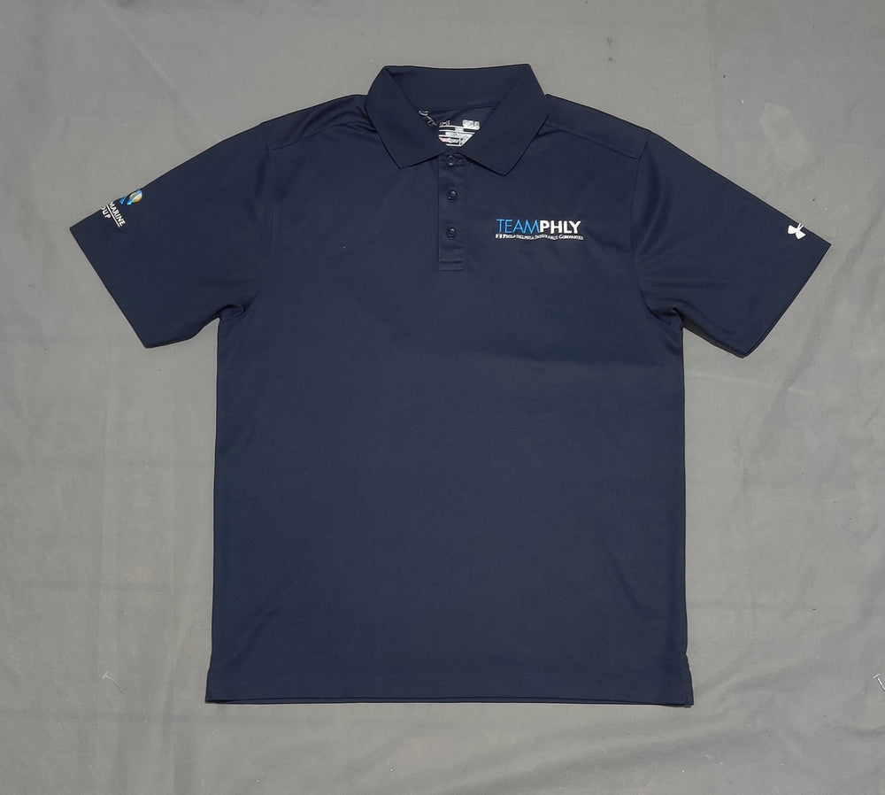 Under Armour Men Sport Blue Polo T Shirt